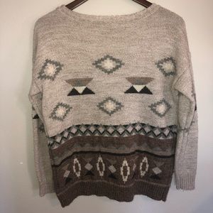 American Eagle Outfitters Sweaters - American Eagle Western Print Grandpa Sweater Small American Eagle Outfitters Sweaters - American Eagle Western Print Grandpa Sweater Small